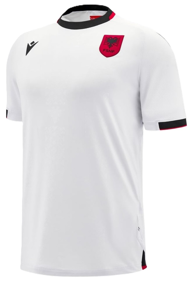 Camisa II Seleção da Albania 2024 2025 Macron oficial 